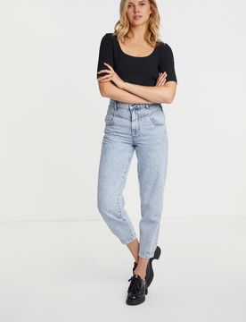 Slouchy blue denim female