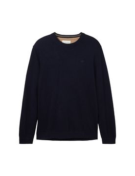 XL basic crewneck knit male