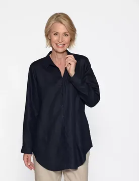 Longbluse, Hemdkragen, 1/1 Arm female