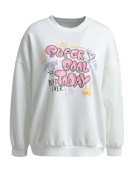 SWEATSHIRT COLOURFUL ARTWORK PRINT female