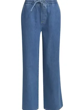 WIDELEG DENIM PANTS female