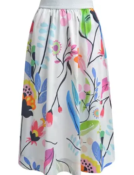 MIDI SKIRT ELASTIC WB female
