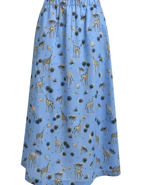 XS PRINTED SKIRT female