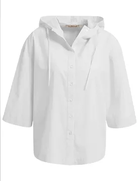 XS BLOUSE WITH HOOD female