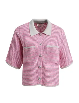 XS STRUCTURE STRIPE CARDIGAN female