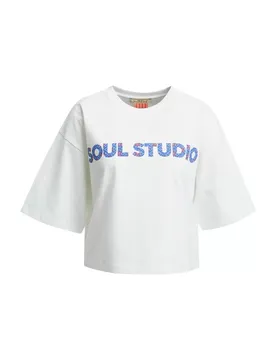 BOXY CROPPED T-SHIRT PRINT IX feale