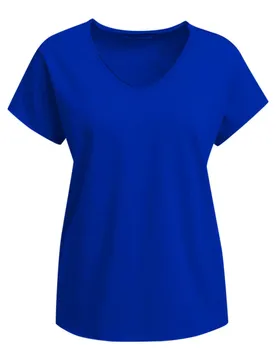 REGULAR SHORT SLEEVE SWEAT V-NECK female
