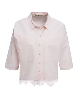 CROPPED LACE BLOUSE female