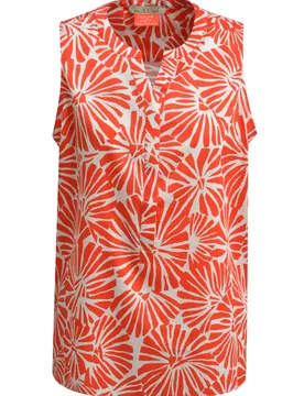 Sleeveless V-neck Blouse female