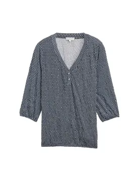 T-shirt v-neck crincle female