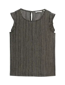 Top with volant sleeves female
