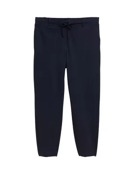 Jersey loose fit pants ankle female