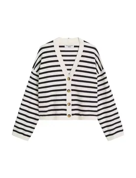 Knit Cardigan, Longsleeve, V-Neck feale