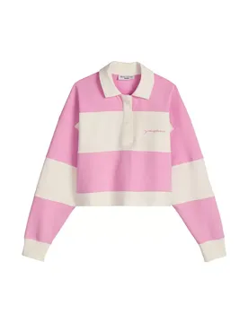 Polo Sweatshirt, LSL, Cut And Sew feale