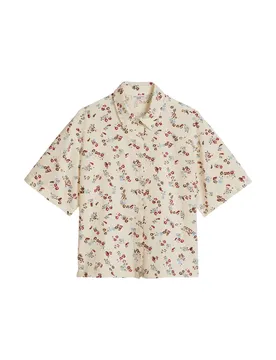XS Woven Blouses Shortsleeve female