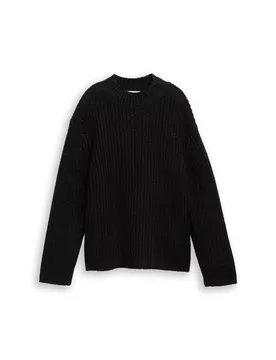 XS knit mock-neck with lurex female