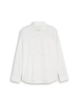 Relaxed cotton linen shirt male