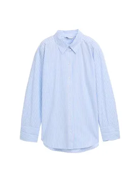 Poplin blouse shirt female