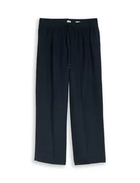 Linen loose fit wide leg pants female