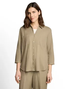 Blouse shirt with linen female