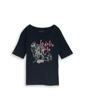 T-shirt crew neck with print female