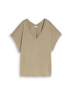 XXL T-Shirt double v-neck female