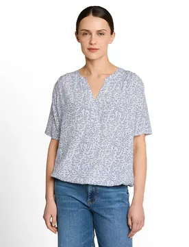 Blouse printed shortsleeves female