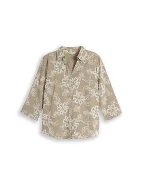 Blouse with embroidery female