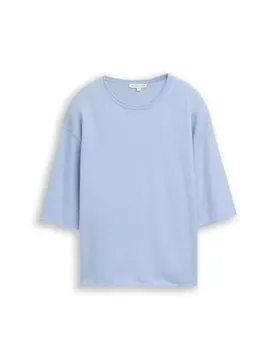 Knit cashmere blend shortsleev female