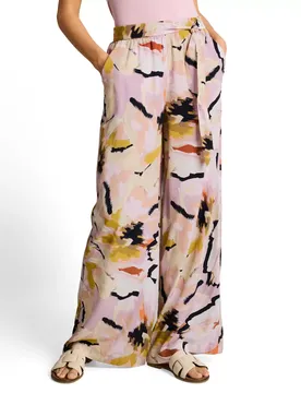 Loose fit palazzo pants female