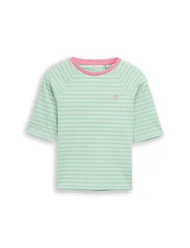 XXL striped raglan T-shirt female