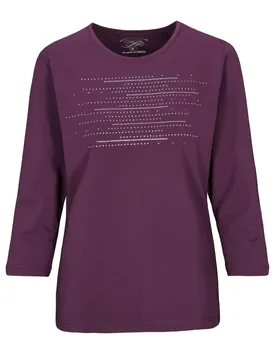 Rdh.-Shirt, 3/4 Arm, Steinchen female