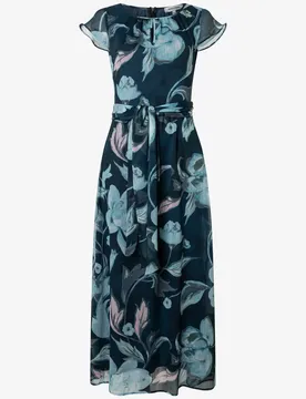 Printed Crinkle Chiffon Dress female