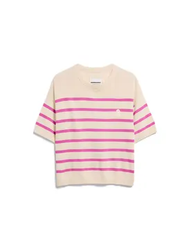 STRIPED LINEN BLEND SWEATER female