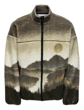 ONSBLAZE AOP FULL ZIP HIGH NECK male