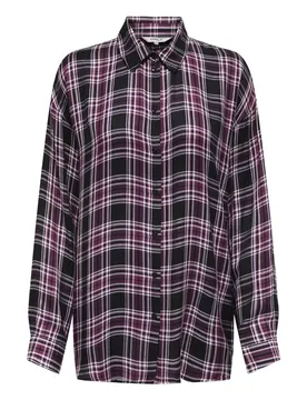 ONLEVIA CHECK L/S LOOSE SHIRT WVN feale