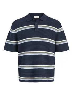 JORMAINE KNIT STRIPE POLO SN male