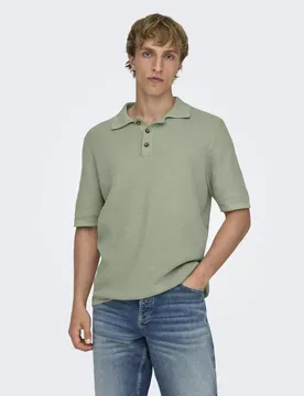 ONSERIC REG 12 STRUC SS POLO KNIT male