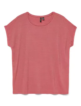 VMLAVA GLITTER SS TOP STRIPE LX JRS female