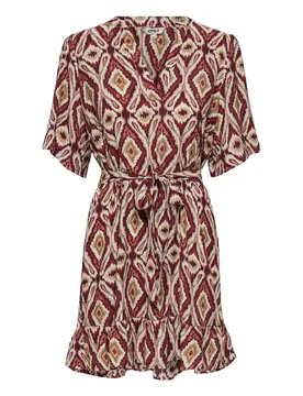 ONLANTONIA IKASI S/S SHORT DRESS W feale