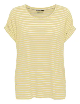 ONLOSTER STRIPE S/S O-NECK TOP JRS feale
