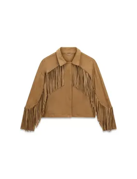 XS/S LS IBBY FRINGE JKT female