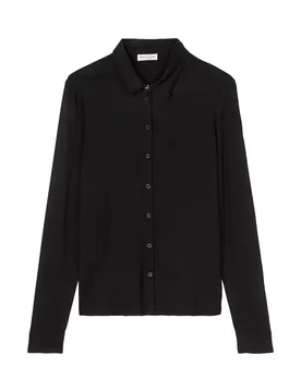 Jersey Blouses Longsleeve female