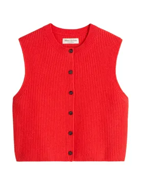 Ärmellose Strickweste slim female