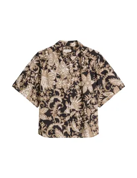Woven Blouses Shortsleeve female