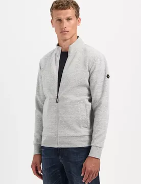 Sweater Full Zip Stand Up-Collar Re male
