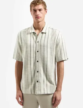 Shirt Short Seeve Jacquard Fancy S mae