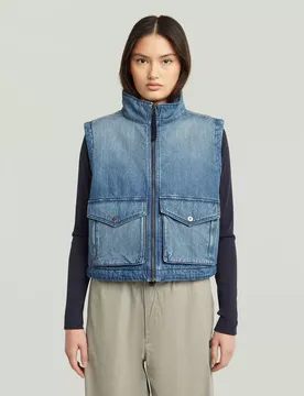 Pkt Padded Zip Vest female