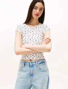 TJW SLIM SH POINTELLE AOP SS female