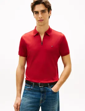 INTERLOCK ZIP REG POLO male